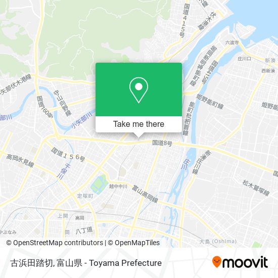 古浜田踏切 map