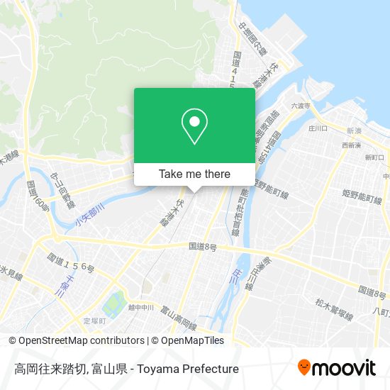 高岡往来踏切 map