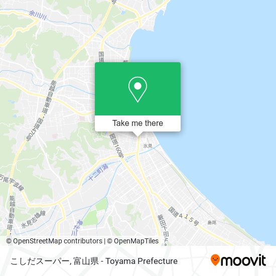 こしだスーパー map