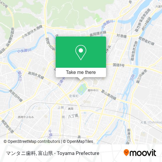 マンタニ歯科 map
