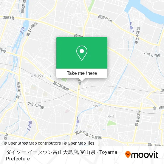ダイソー イータウン富山大島店 map
