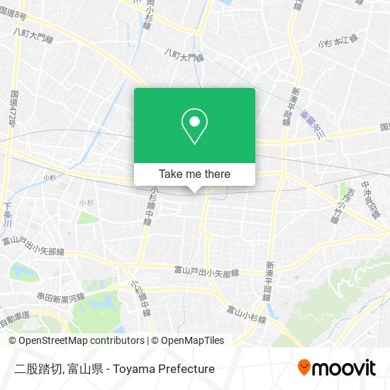 二股踏切 map