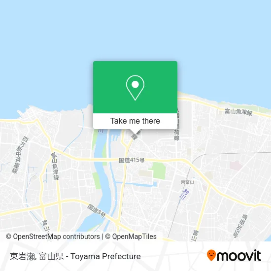 東岩瀬 map