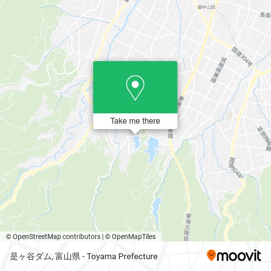 是ヶ谷ダム map