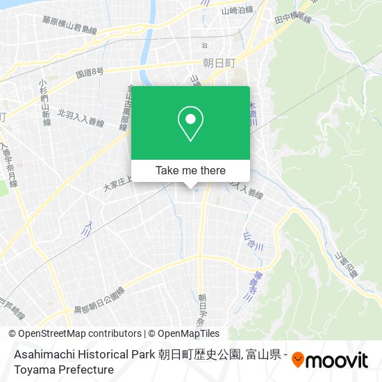 Asahimachi Historical Park 朝日町歴史公園 map