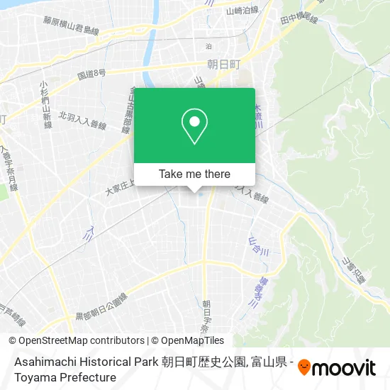 Asahimachi Historical Park 朝日町歴史公園 map
