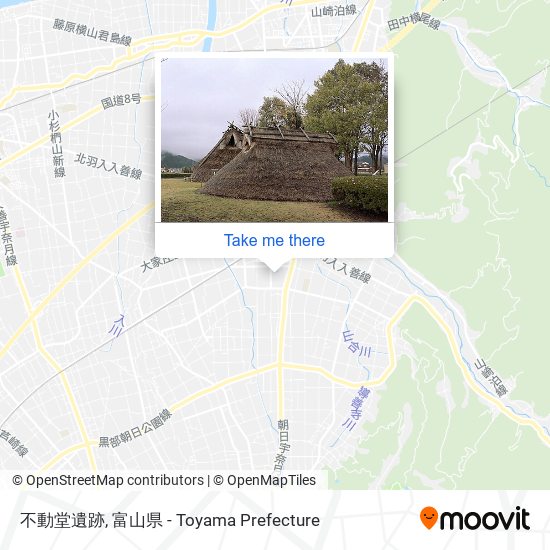 不動堂遺跡 map