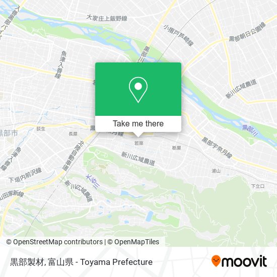 黒部製材 map