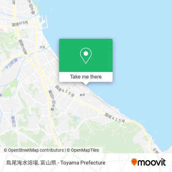 島尾海水浴場 map