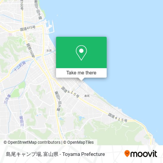 島尾キャンプ場 map