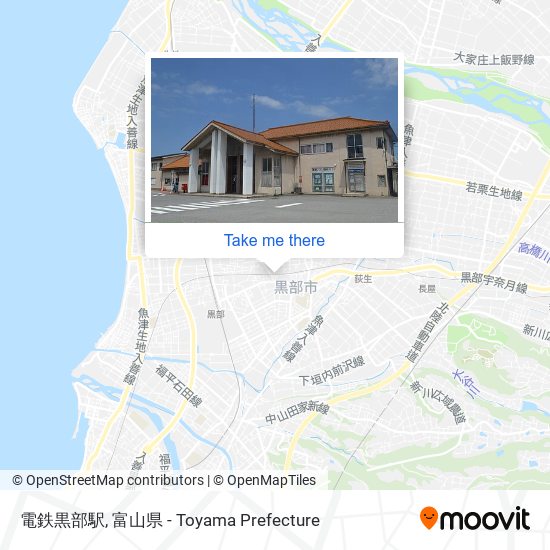 電鉄黒部駅 map