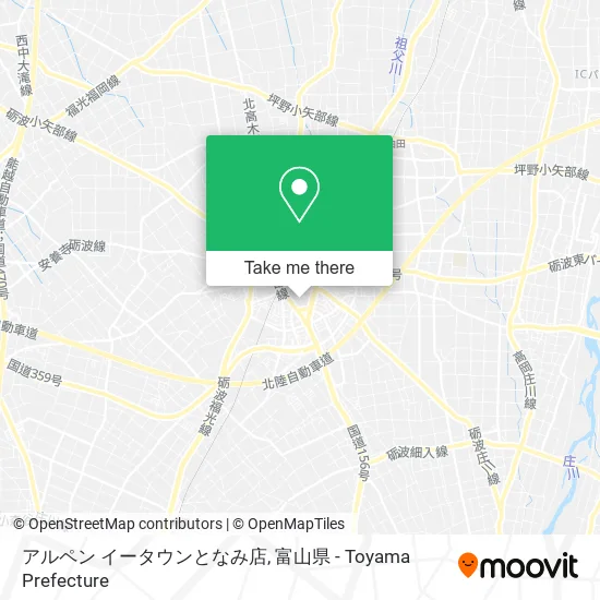 アルペン イータウンとなみ店 map