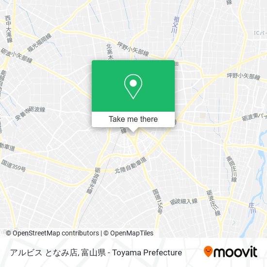 アルビス となみ店 map
