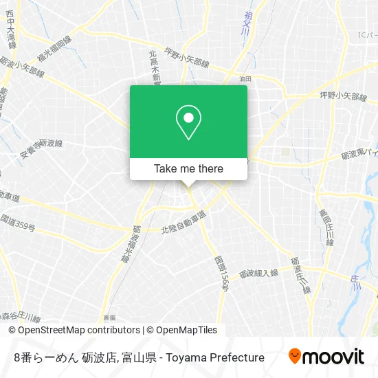 8番らーめん 砺波店 map