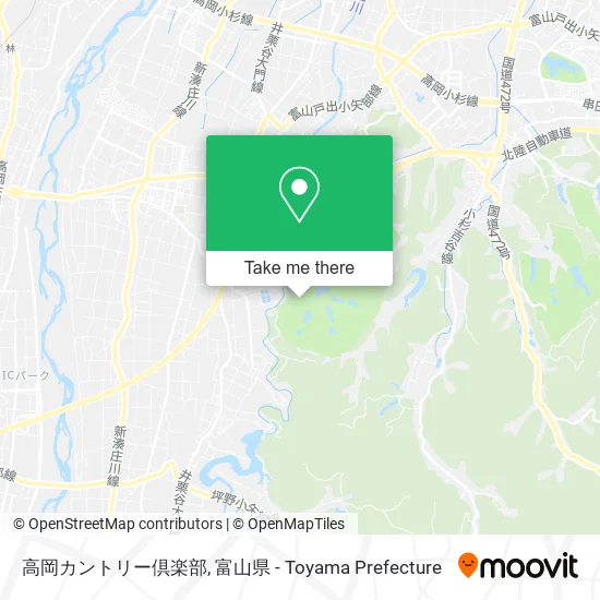 高岡カントリー倶楽部 map