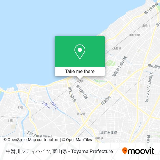 中滑川シティハイツ map