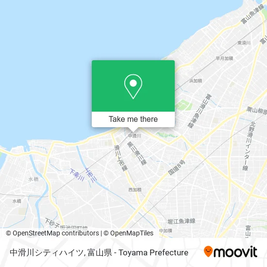 中滑川シティハイツ map