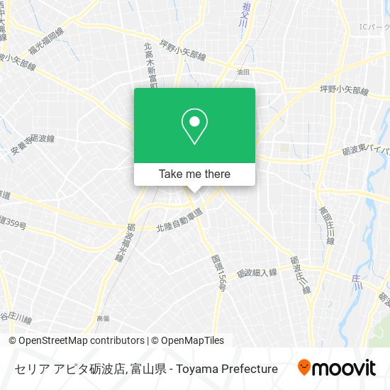 セリア アピタ砺波店 map