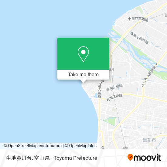 生地鼻灯台 map