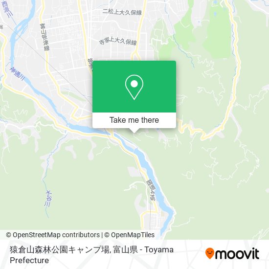 猿倉山森林公園キャンプ場 map