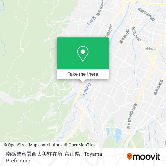 南砺警察署西太美駐在所 map
