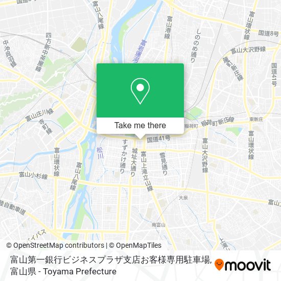 富山第一銀行ビジネスプラザ支店お客様専用駐車場 map