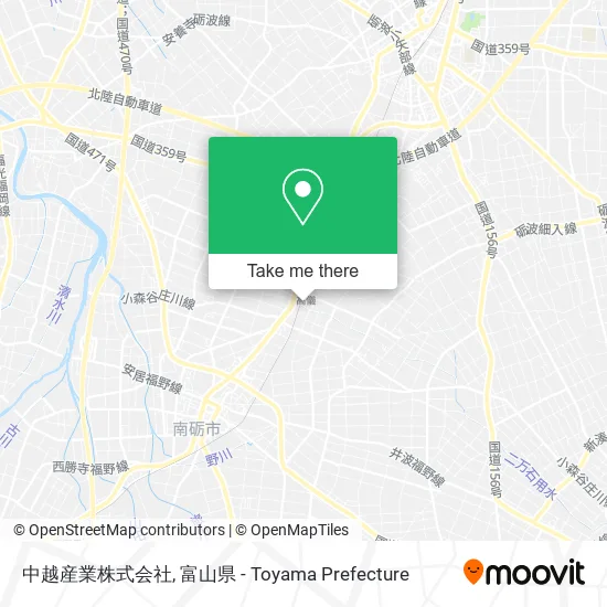 中越産業株式会社 map