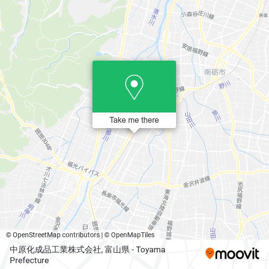 中原化成品工業株式会社 map