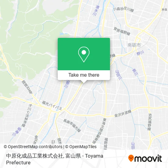 中原化成品工業株式会社 map