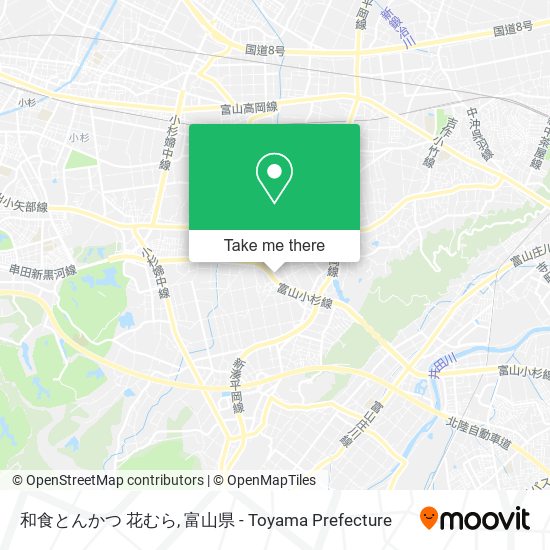 和食とんかつ 花むら map