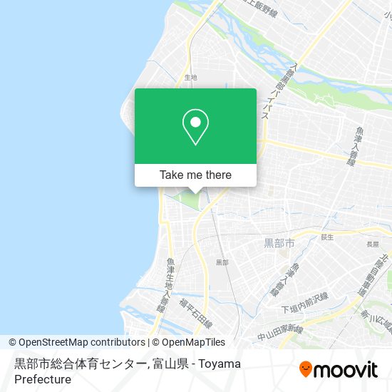 黒部市総合体育センター map