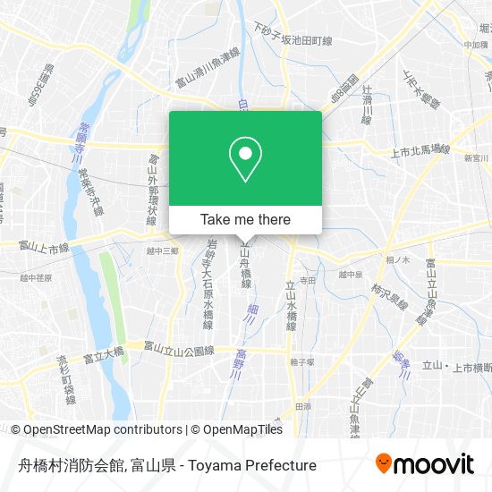 舟橋村消防会館 map