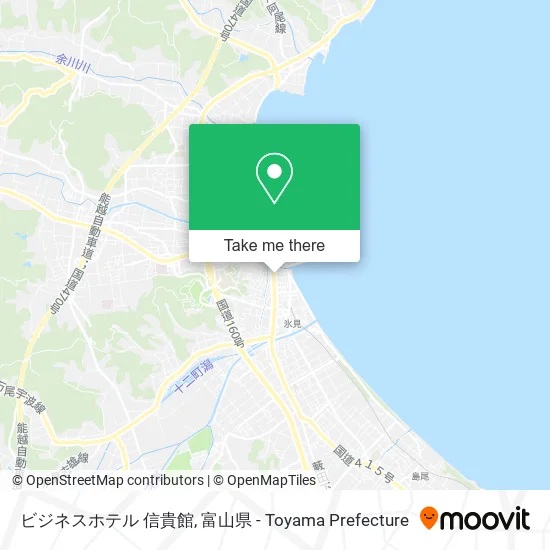 ビジネスホテル 信貴館 map