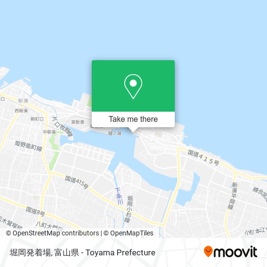 堀岡発着場 map