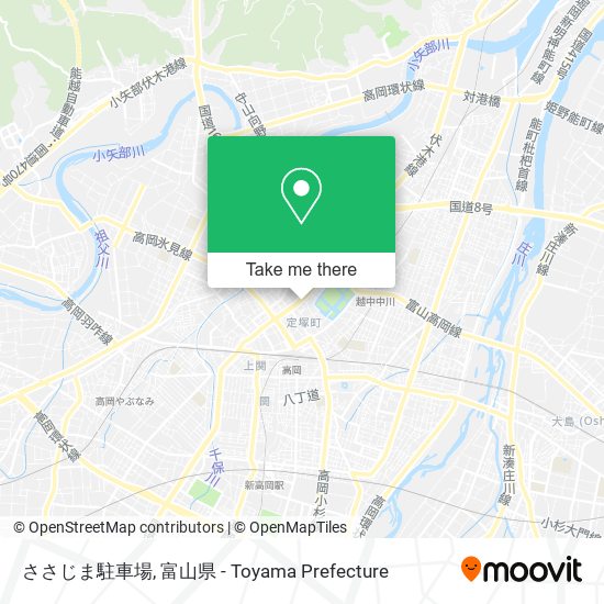 ささじま駐車場 map