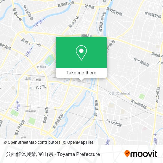 呉西解体興業 map