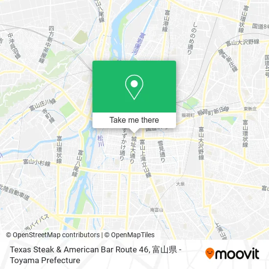 Texas Steak & American Bar Route 46 map
