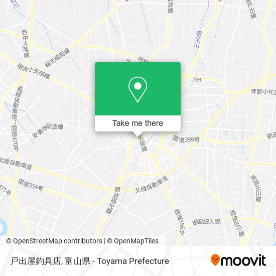 戸出屋釣具店 map