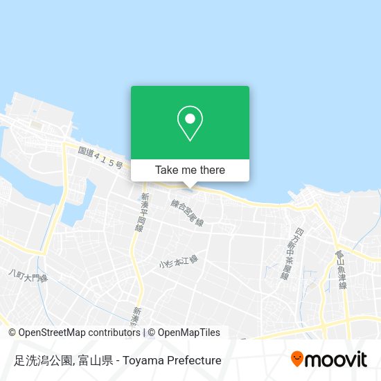 足洗潟公園 map