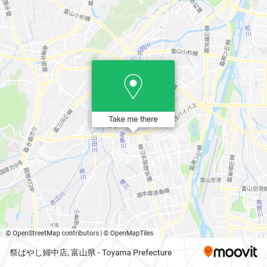 祭ばやし婦中店 map