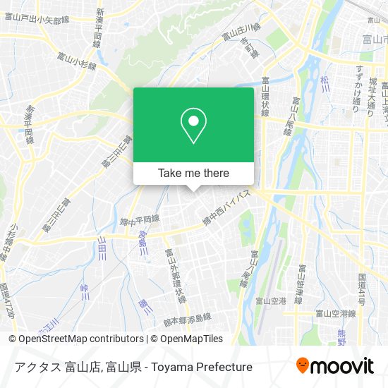 アクタス 富山店 map