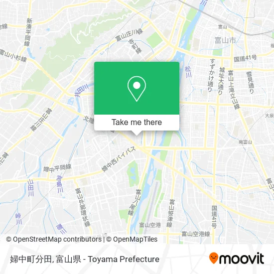 婦中町分田 map