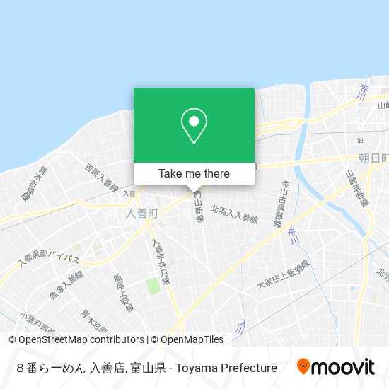 ８番らーめん 入善店 map