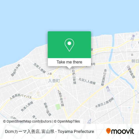 Dcmカーマ入善店 map
