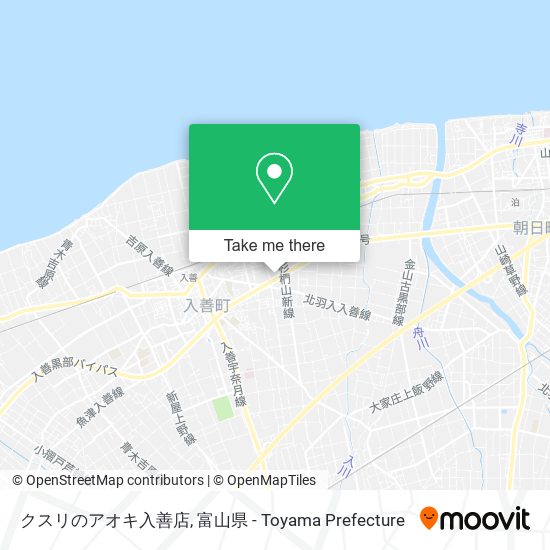 クスリのアオキ入善店 map
