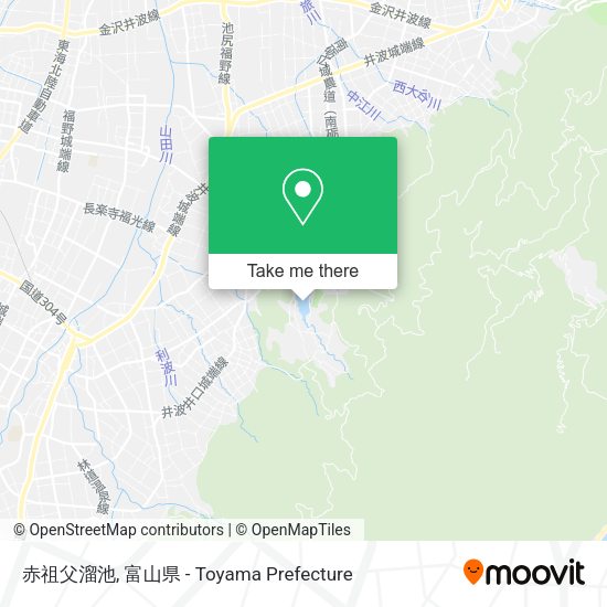 赤祖父溜池 map