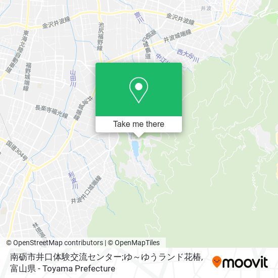 南砺市井口体験交流センター;ゆ～ゆうランド花椿 map