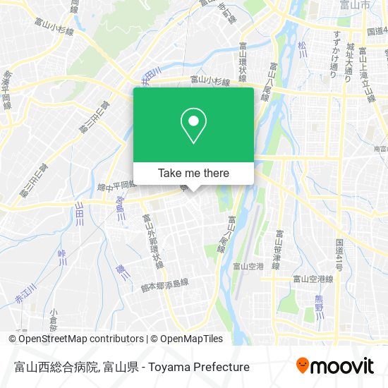 富山西総合病院 map