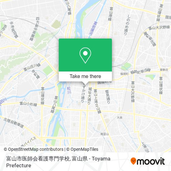 富山市医師会看護専門学校 map
