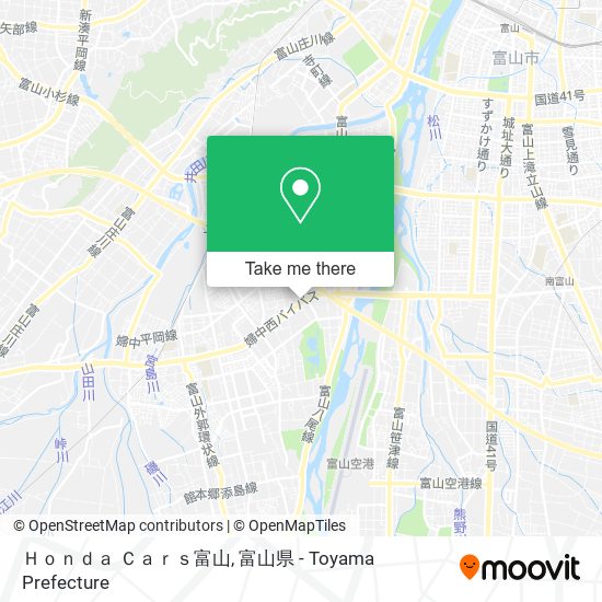 Ｈｏｎｄａ Ｃａｒｓ富山 map